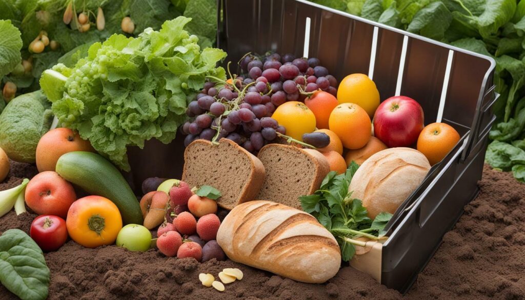 Can you put bread in a compost bin?